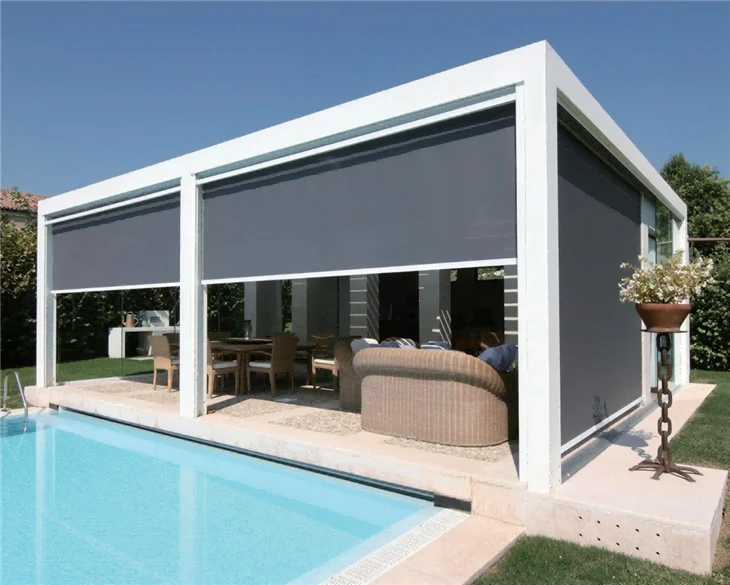 Electric Roller Blind Hand-Crank Aluminum Pergola suppliers
